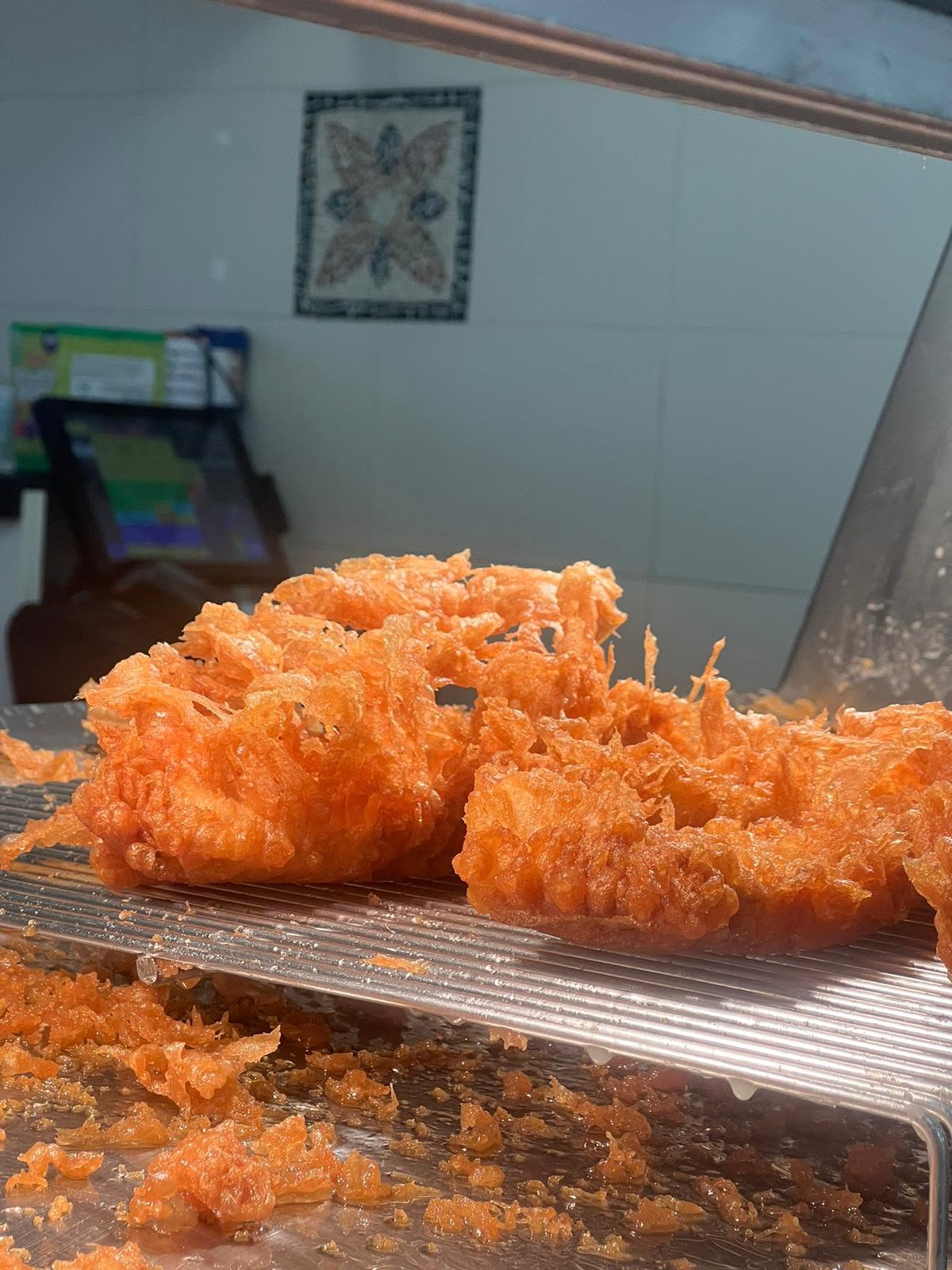 Freshly fried fish at North Bay Fisheries